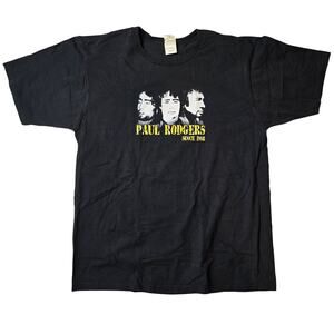 Vintage 2007 Paul Rodgers Black Concert Tee Band Shirt XL